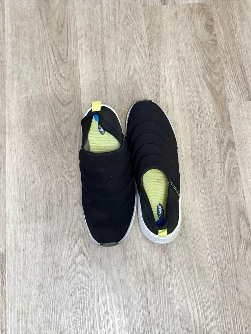 Dr. Scholl's Black Quilted Slip-On Sneakers